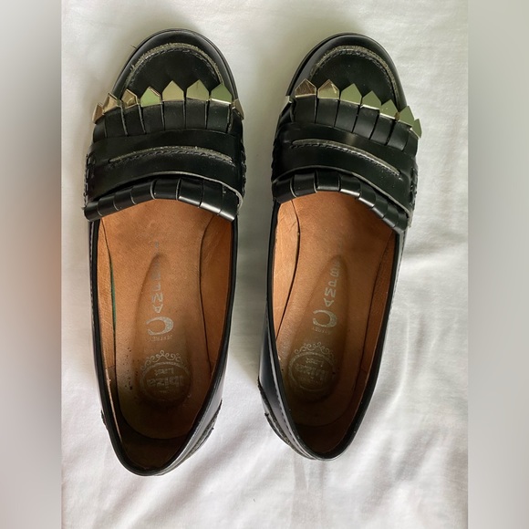Jeffrey Campbell black loafers with metal detail - Picture 4 of 5